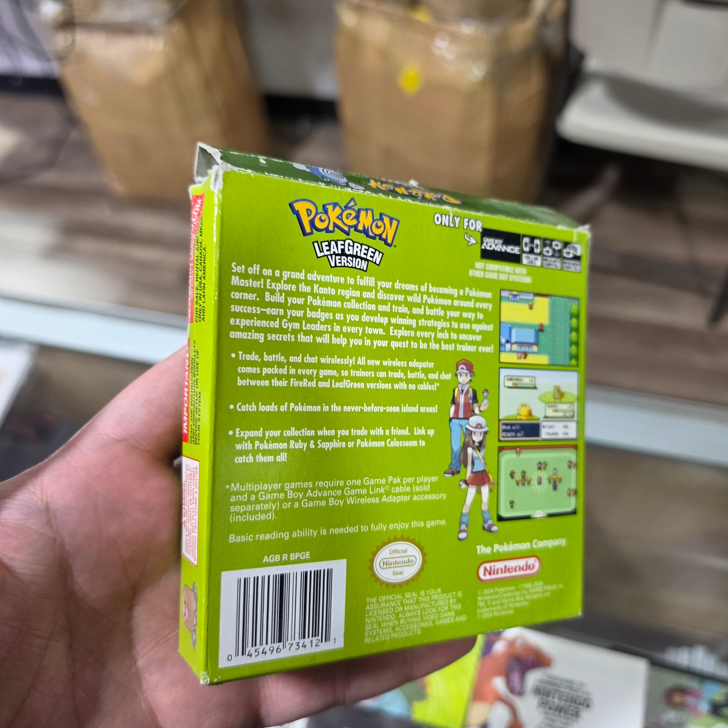 Pokémon LeafGreen (Authentic) Nintendo Gameboy Advance CIB