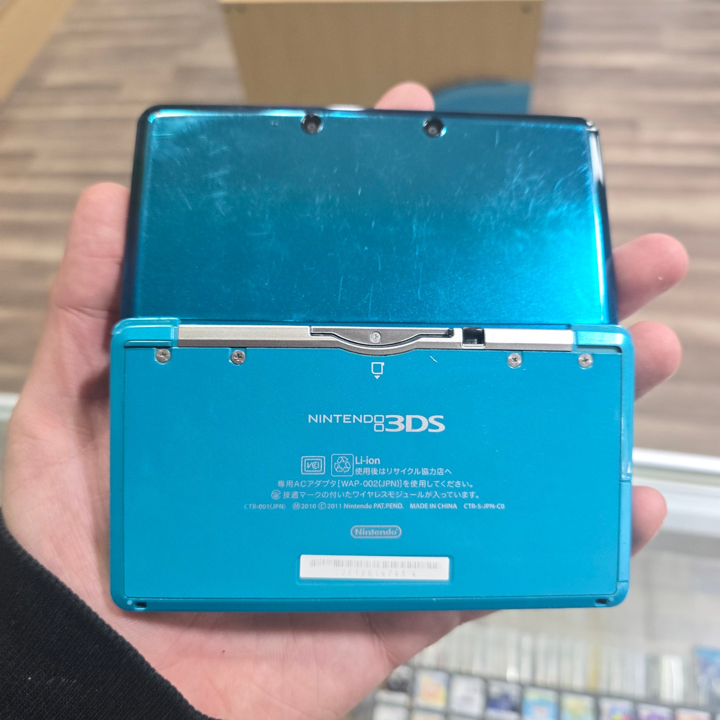 Blue Nintendo 3DS Handheld System with Digital Games