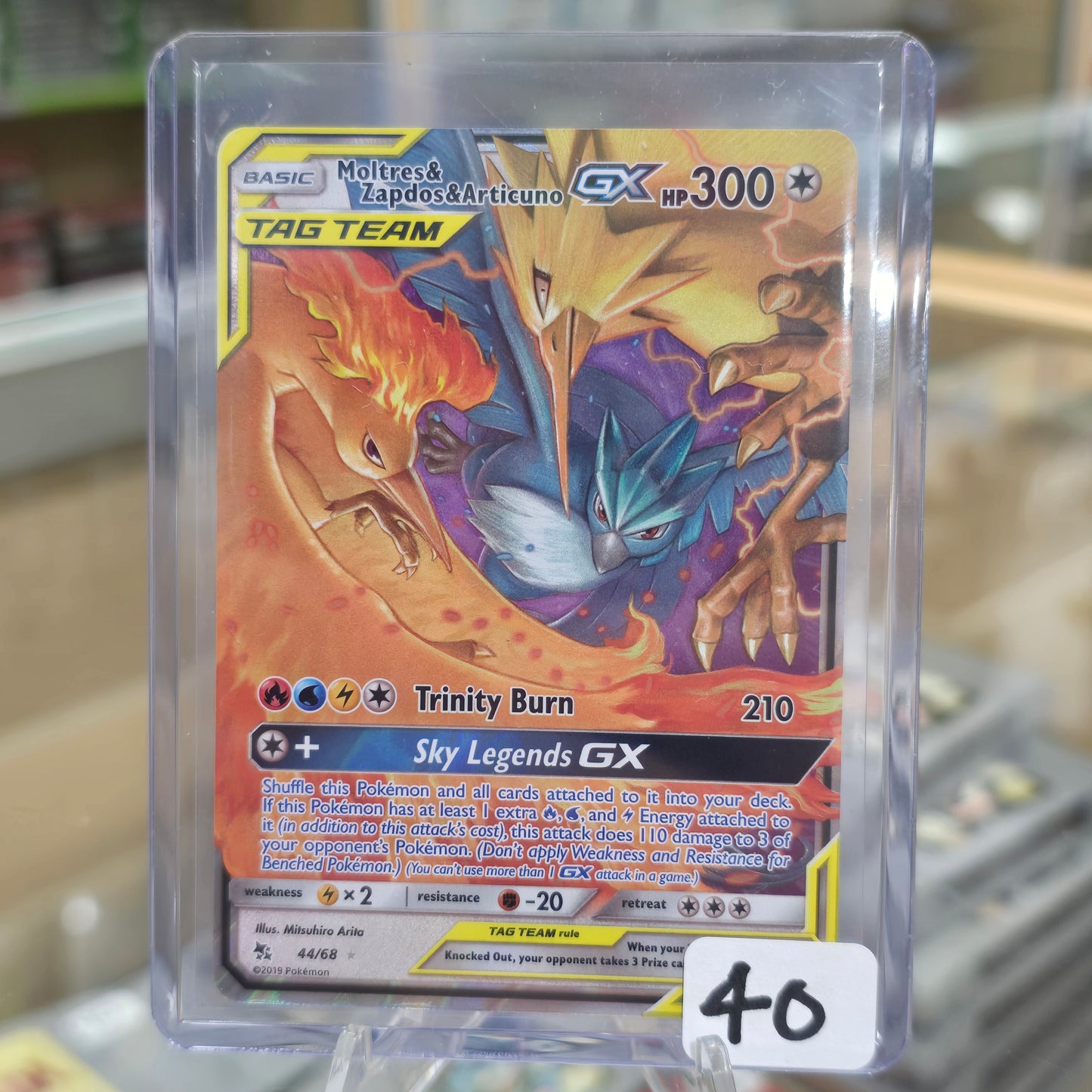 Moltres & Zapdos & Articuno GX - Hidden Fates (NM)