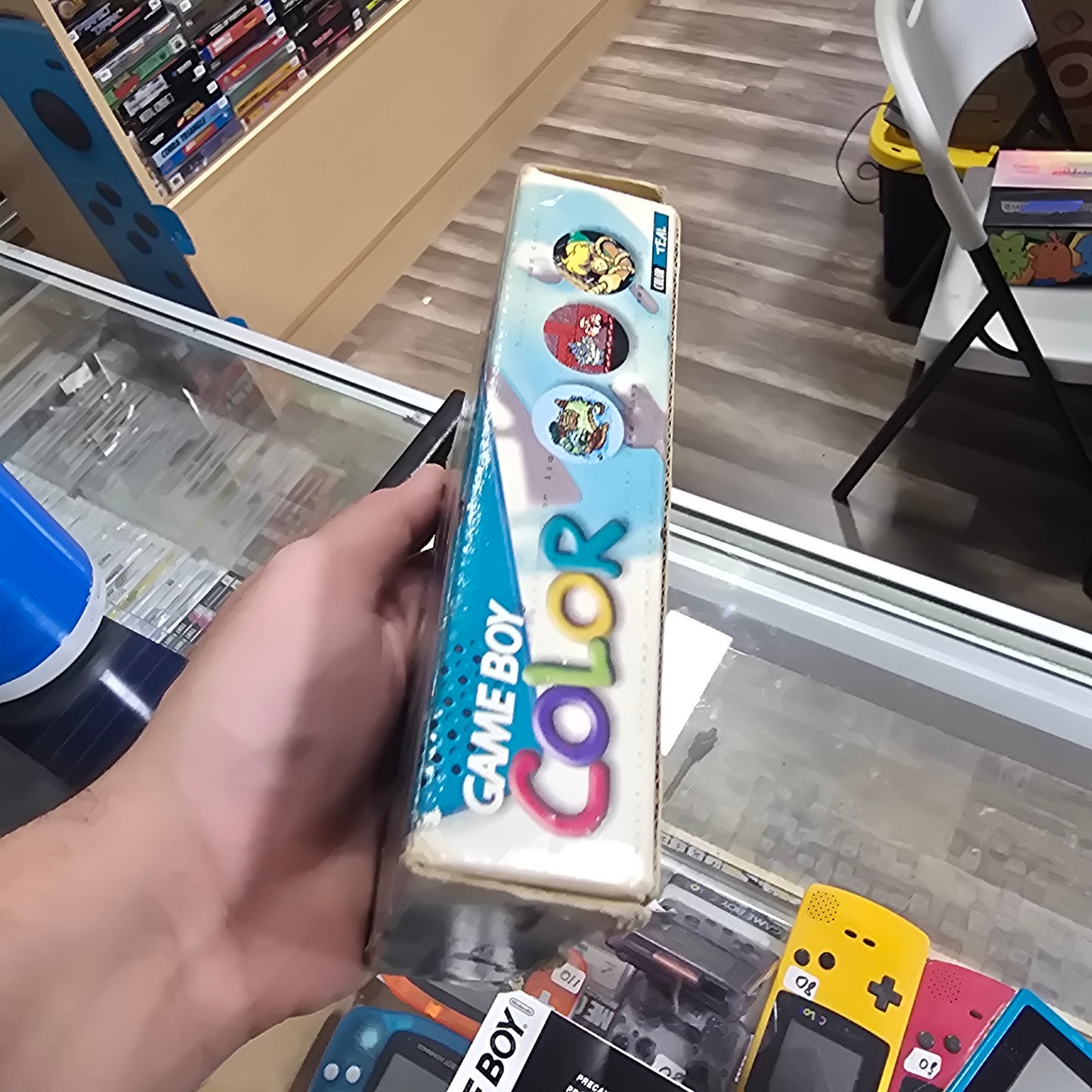 Game Boy Color Teal Handheld System with Original Box