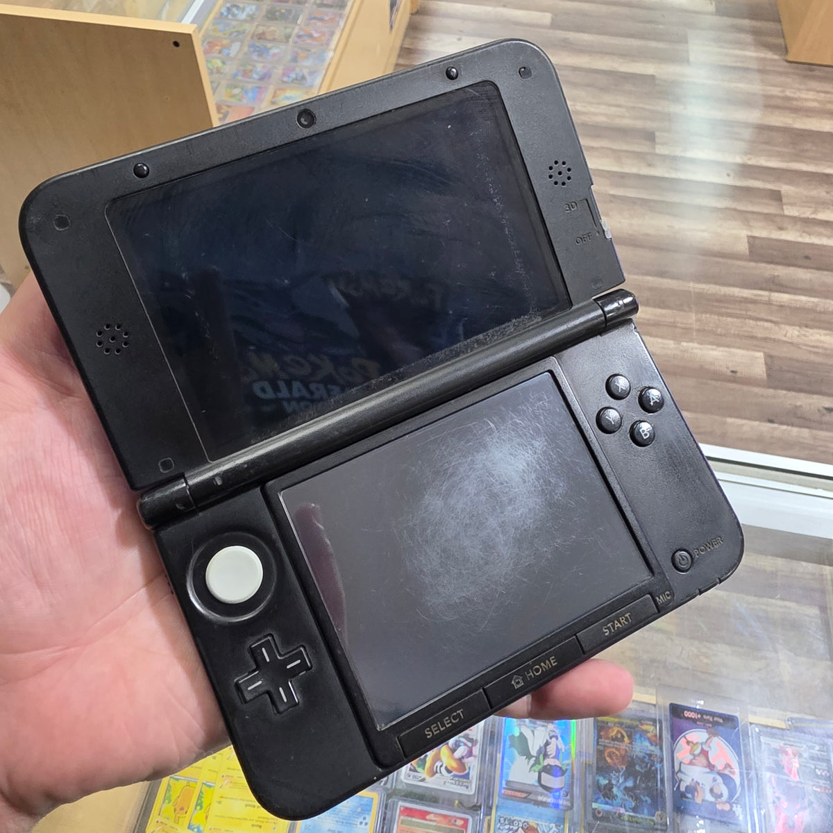 (409) Blue Nintendo 3DS XL Handheld System With Charger (Region Free)(JAPANESE TO US) (CHECK SCREEN)