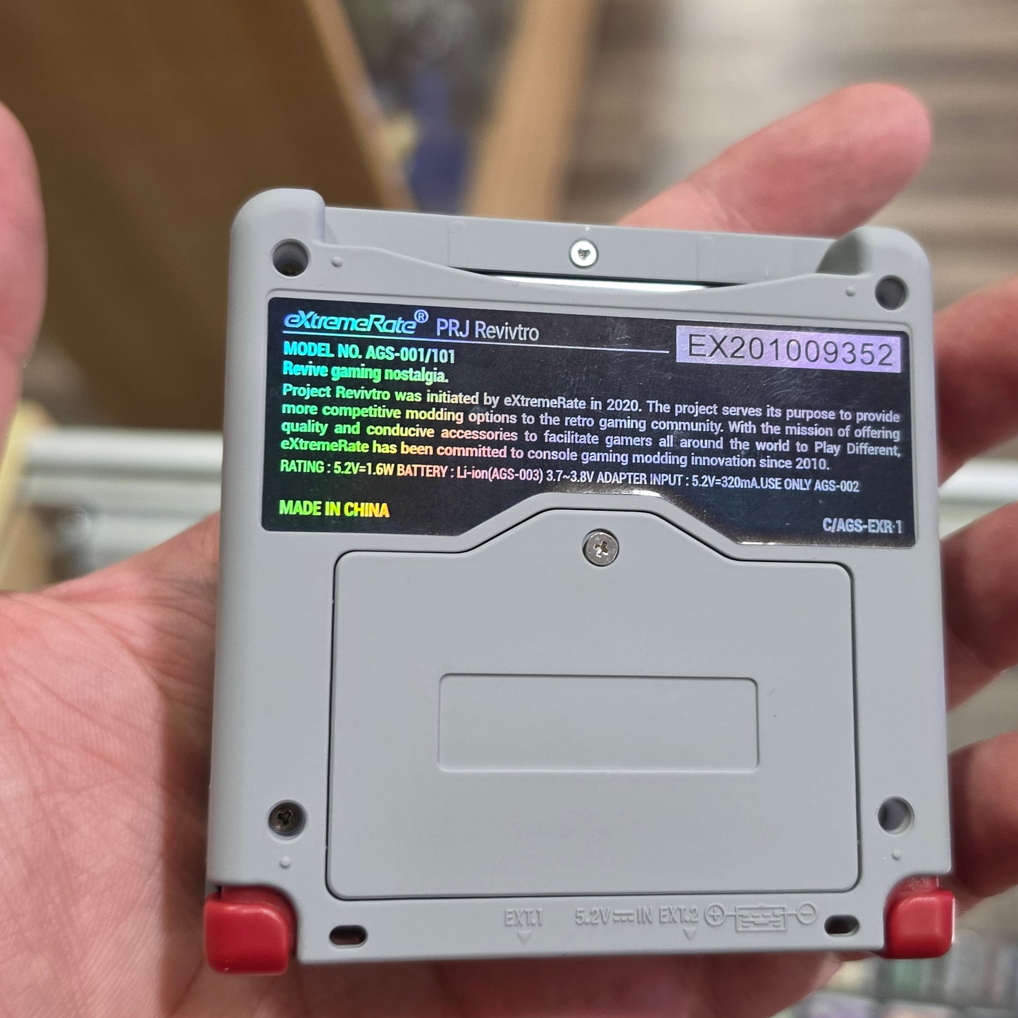 Custom Nintendo Gameboy Advance SP Handheld System with Brighter Screen and Charger