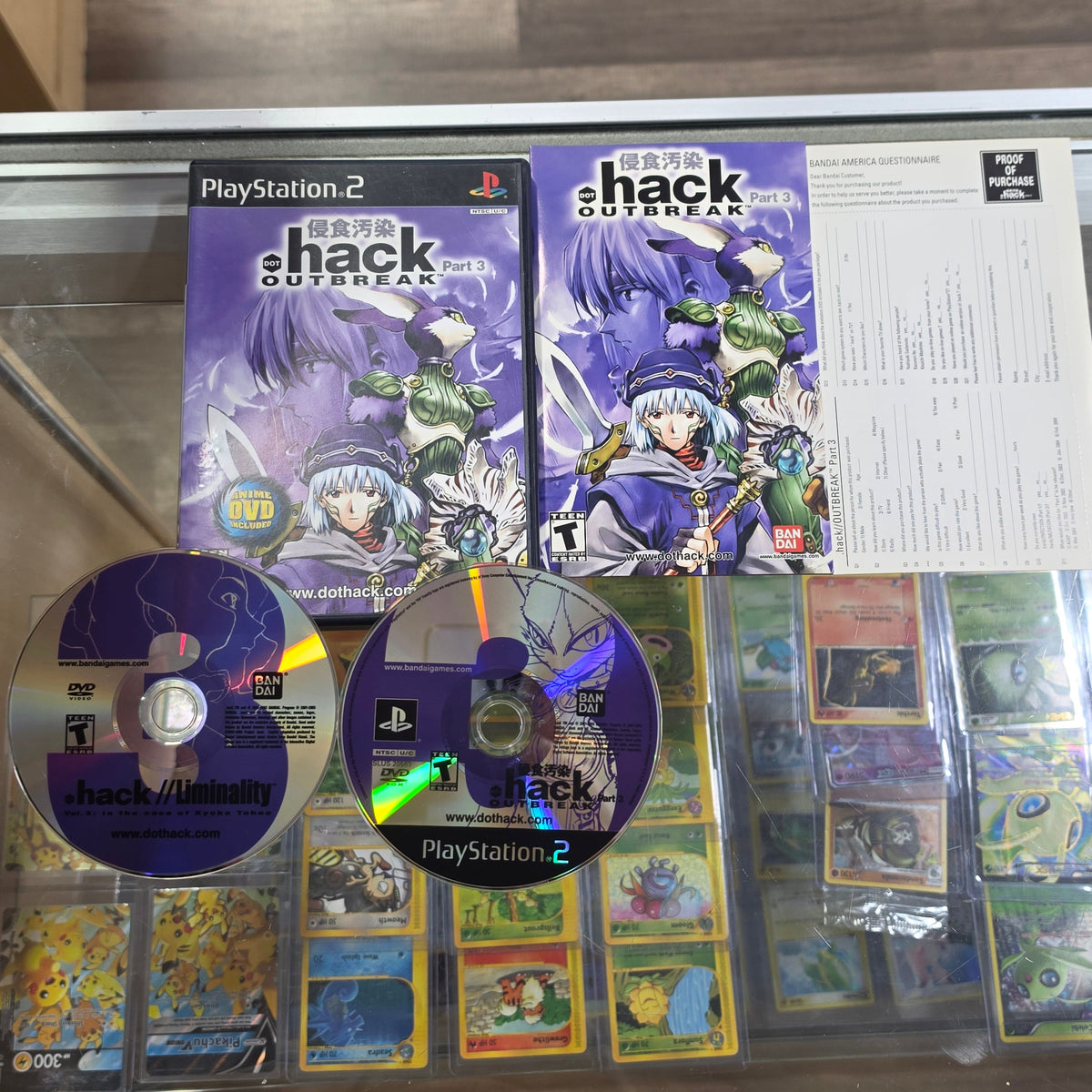 .hack Outbreak with Registration Card Playstation 2