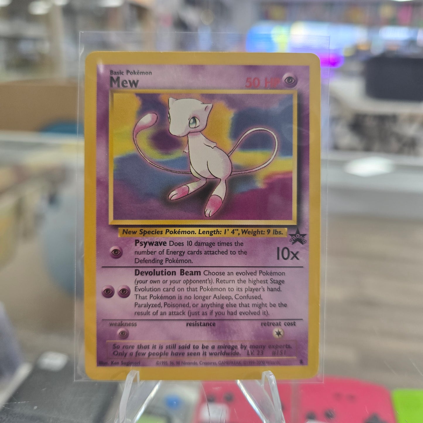 Pokemon Card - Mew #8 WoTC Black Star Promo (NM)