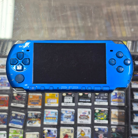 Blue PSP Handheld System 3000 Model with Charger