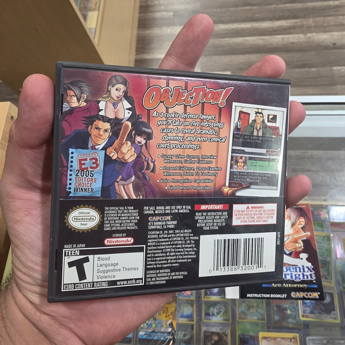 Phoenix Wright Ace Attorney Nintendo DS (Case and Manual Only)
