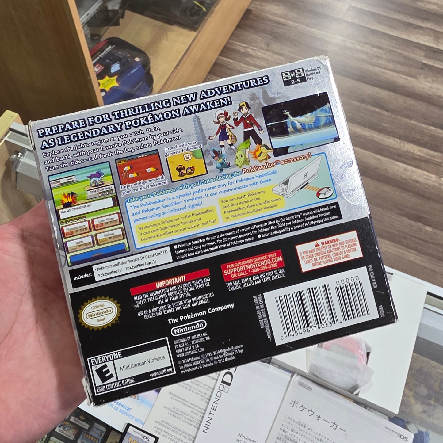 Pokemon SoulSilver Version [Pokewalker] [Big Box] (Authentic) Nintendo DS