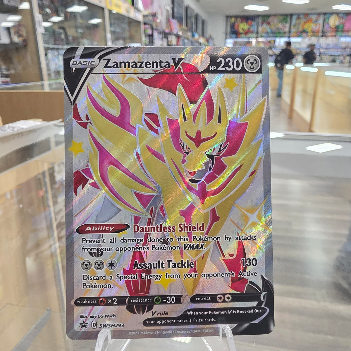 (NM) Zamazenta V (Shiny) - SWSH293 - SWSH: Sword & Shield Promo Cards