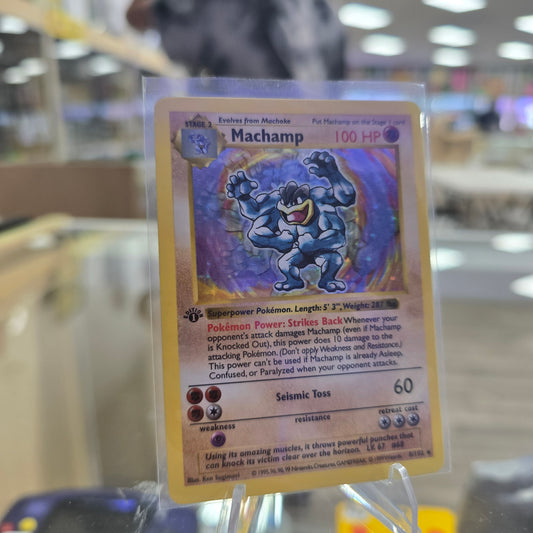 Machamp - 8/102 (Base Set Shadowless) - Deck Exclusives Holofoil (MP)