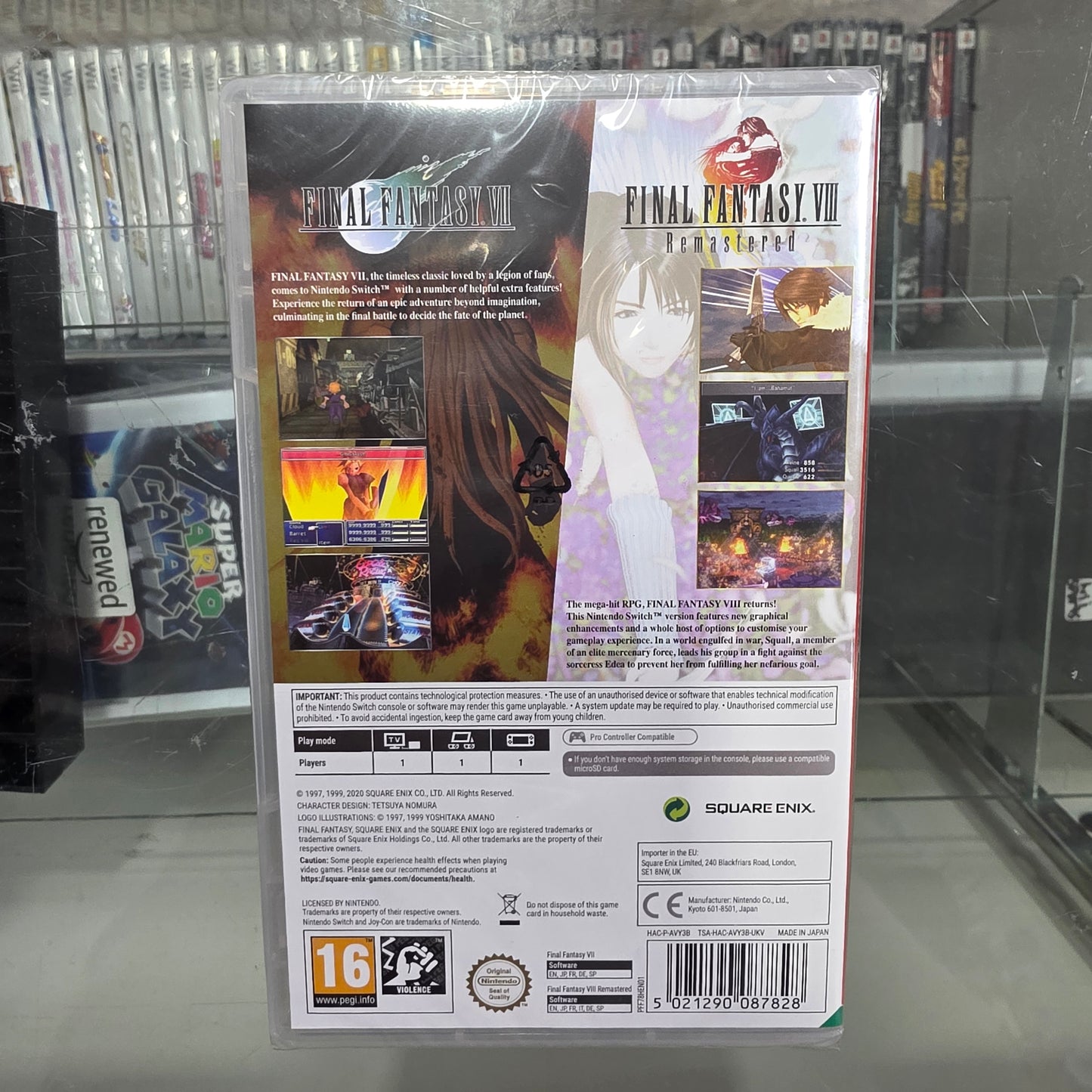 New Sealed Final Fantasy VII & VIII Remastered Twin Pack Nintendo Switch