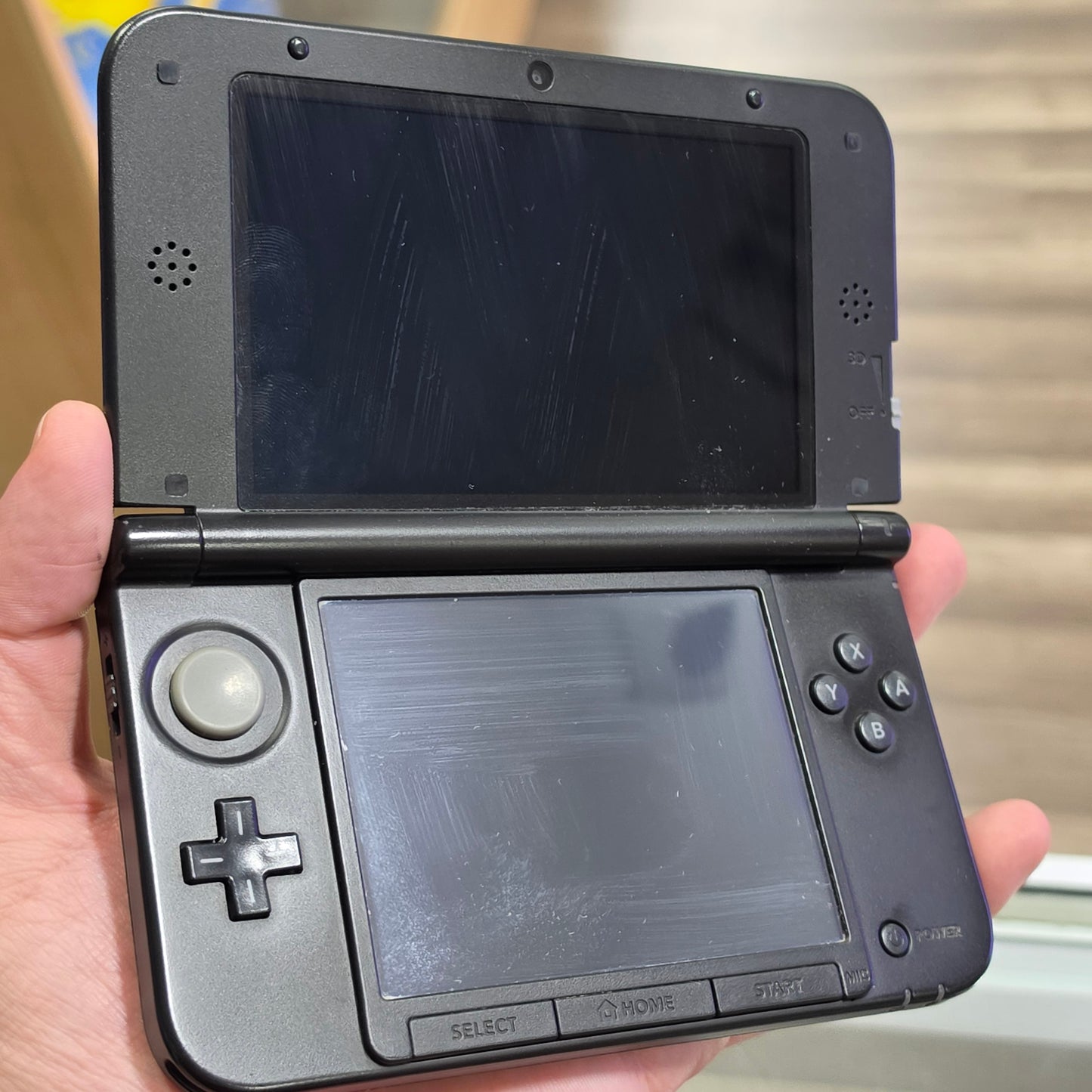 Grey Nintendo 3DS XL Handheld System With Charger (Region Free)(JAPANESE TO US)