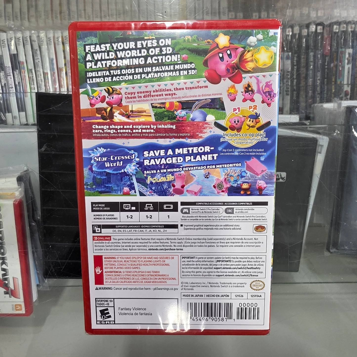 New Sealed Kirby And The Forgotten Land + Star-Crossed World Nintendo Switch 2