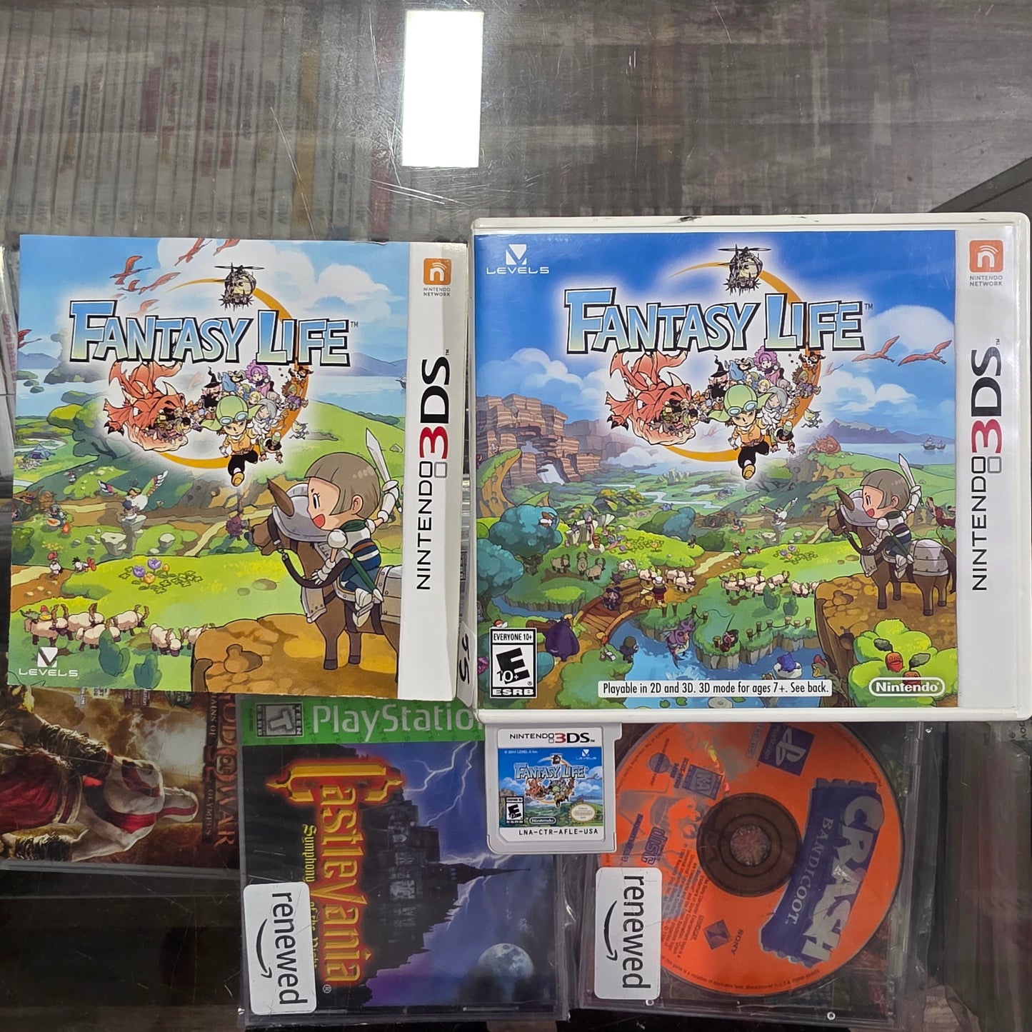 Fantasy Life Nintendo 3DS - Slight Damage to Case And Cover Art Spine