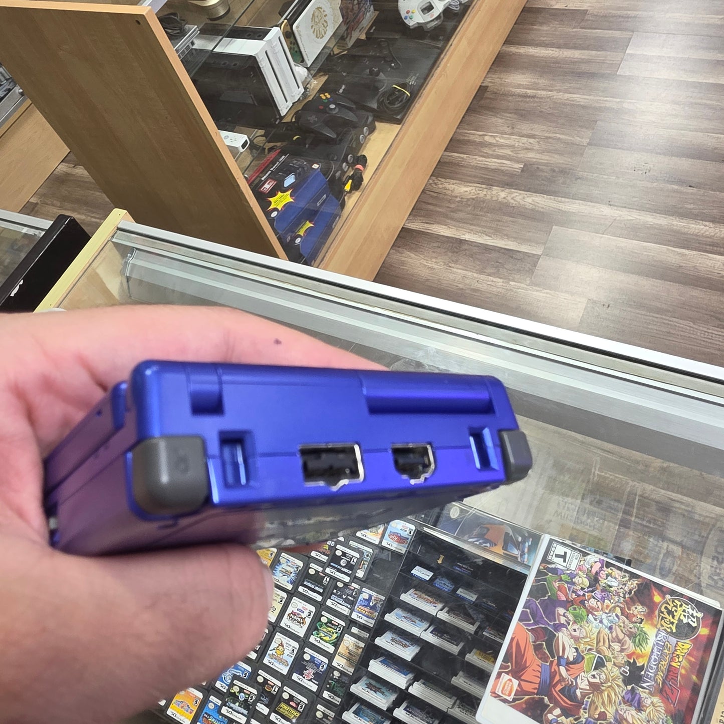 Cobalt Blue Nintendo Gameboy Advance SP Handheld System with Charger Model 001 (VERY CLEAN)