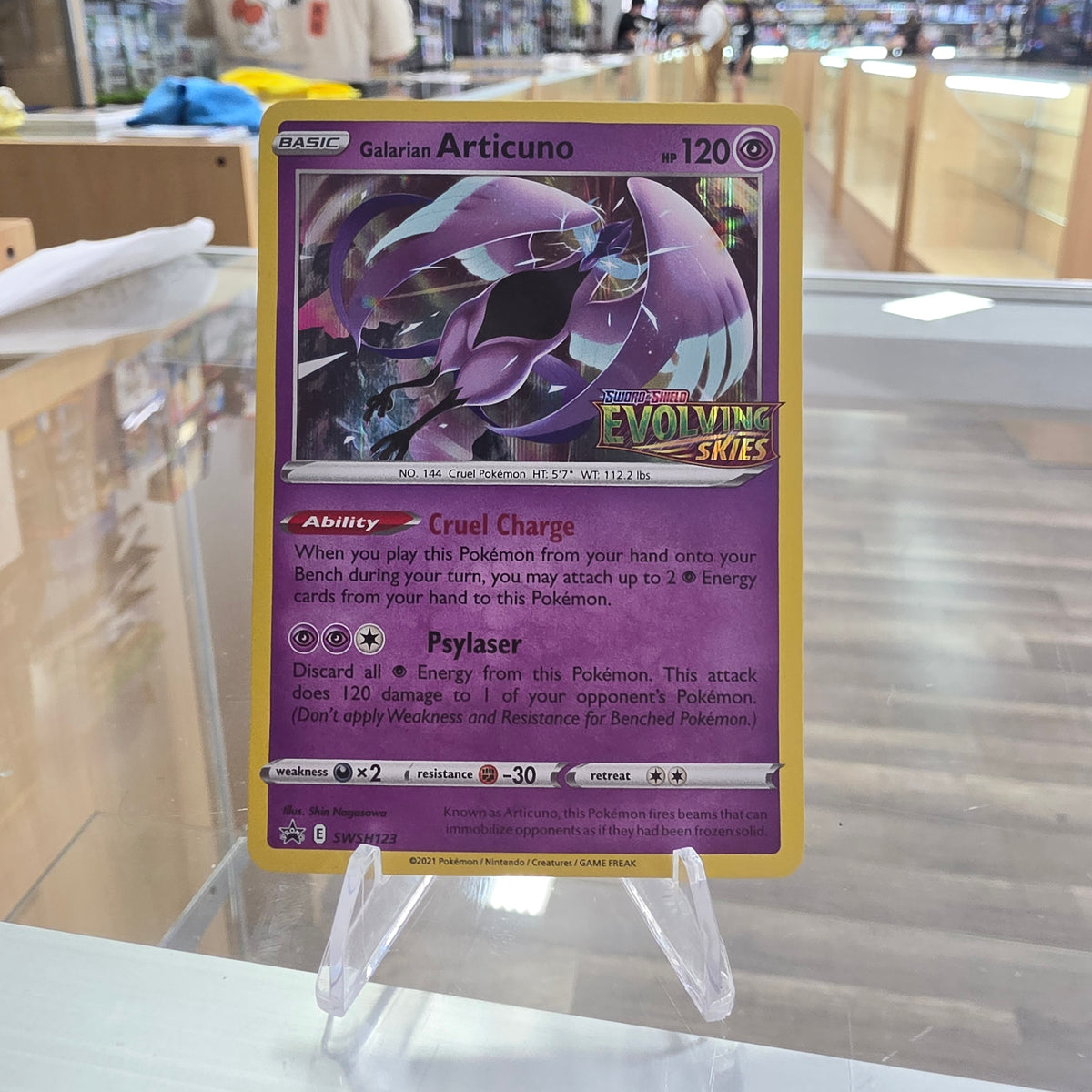 (NM) Galarian Articuno - SWSH123 (Prerelease) - SWSH: Sword & Shield Promo Cards