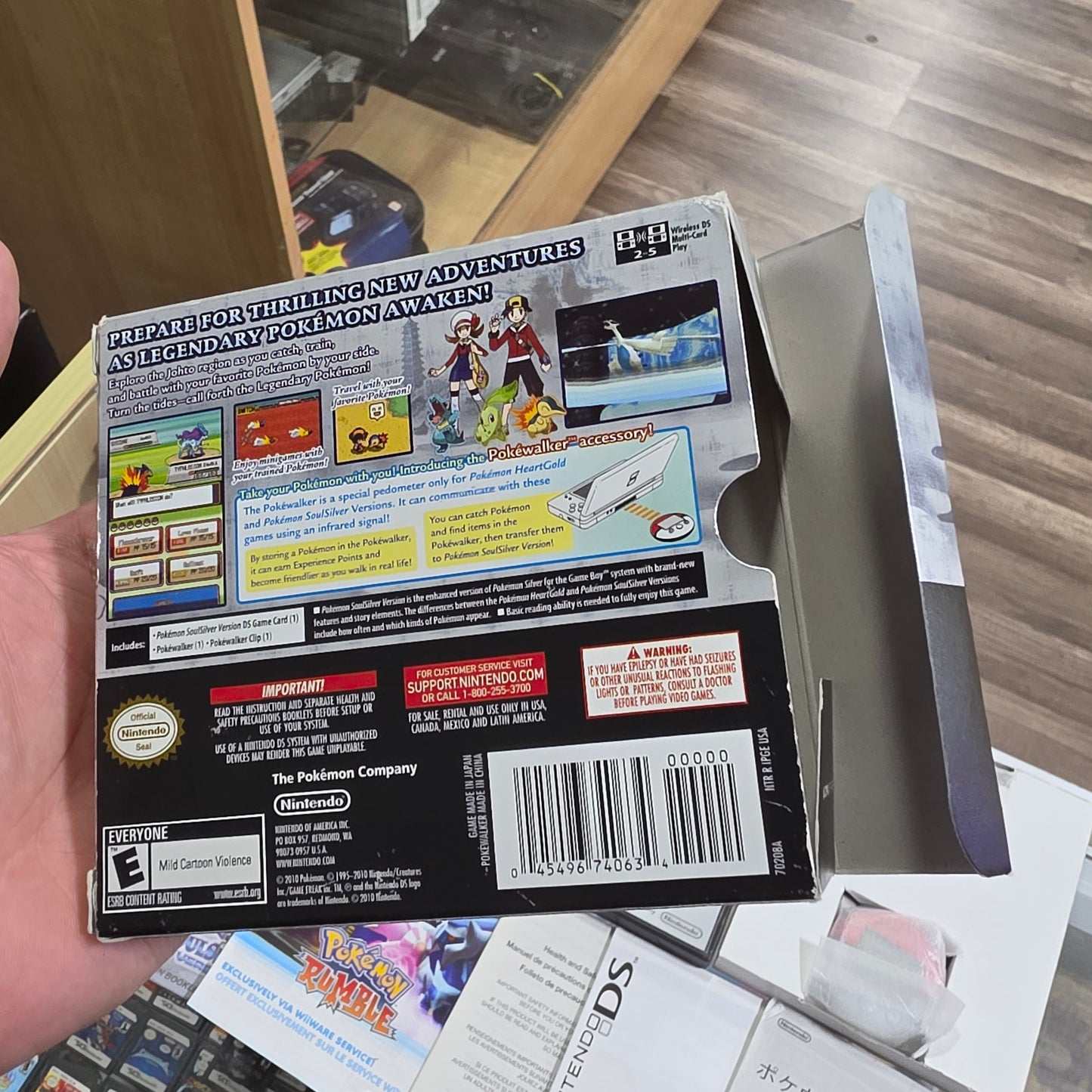 Pokemon SoulSilver Version [Pokewalker] [Big Box] (Authentic) Nintendo DS