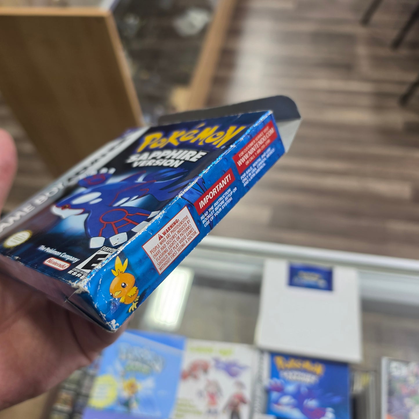 Pokemon Sapphire (Authentic) (Dry Battery) CIB Nintendo GameBoy Advance