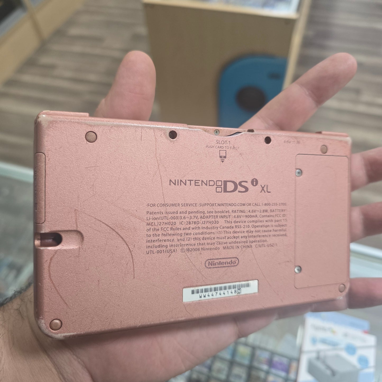 Pink Nintendo DSi XL Handheld System with Charger - Digital Pokémon Games