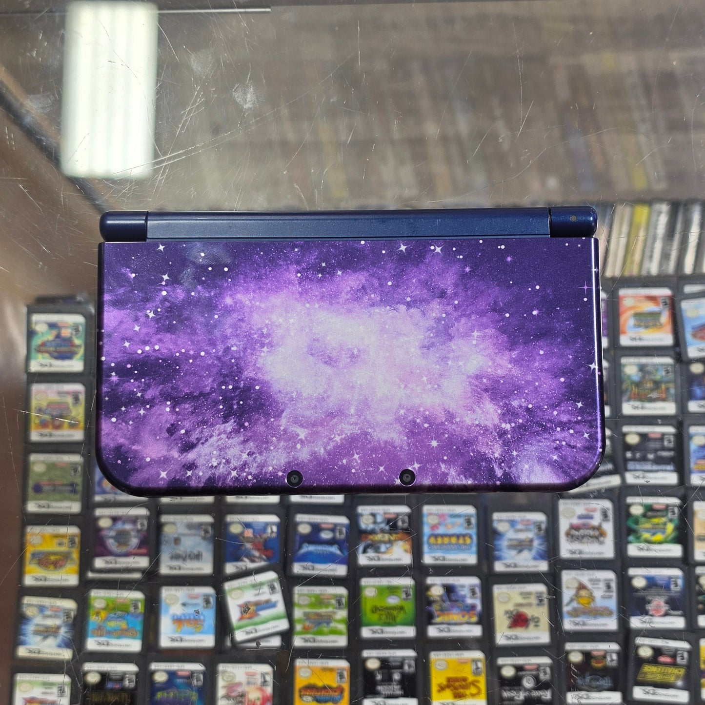 New Nintendo 3DS XL Galaxy Edition Handheld System with Charger