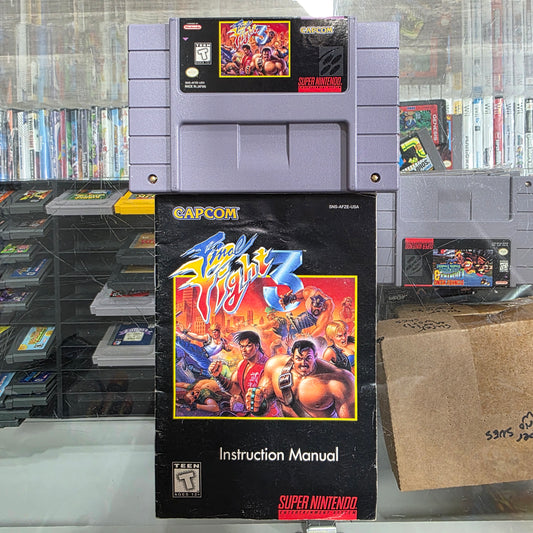 Final Fight 3 Super Nintendo [With Manual]