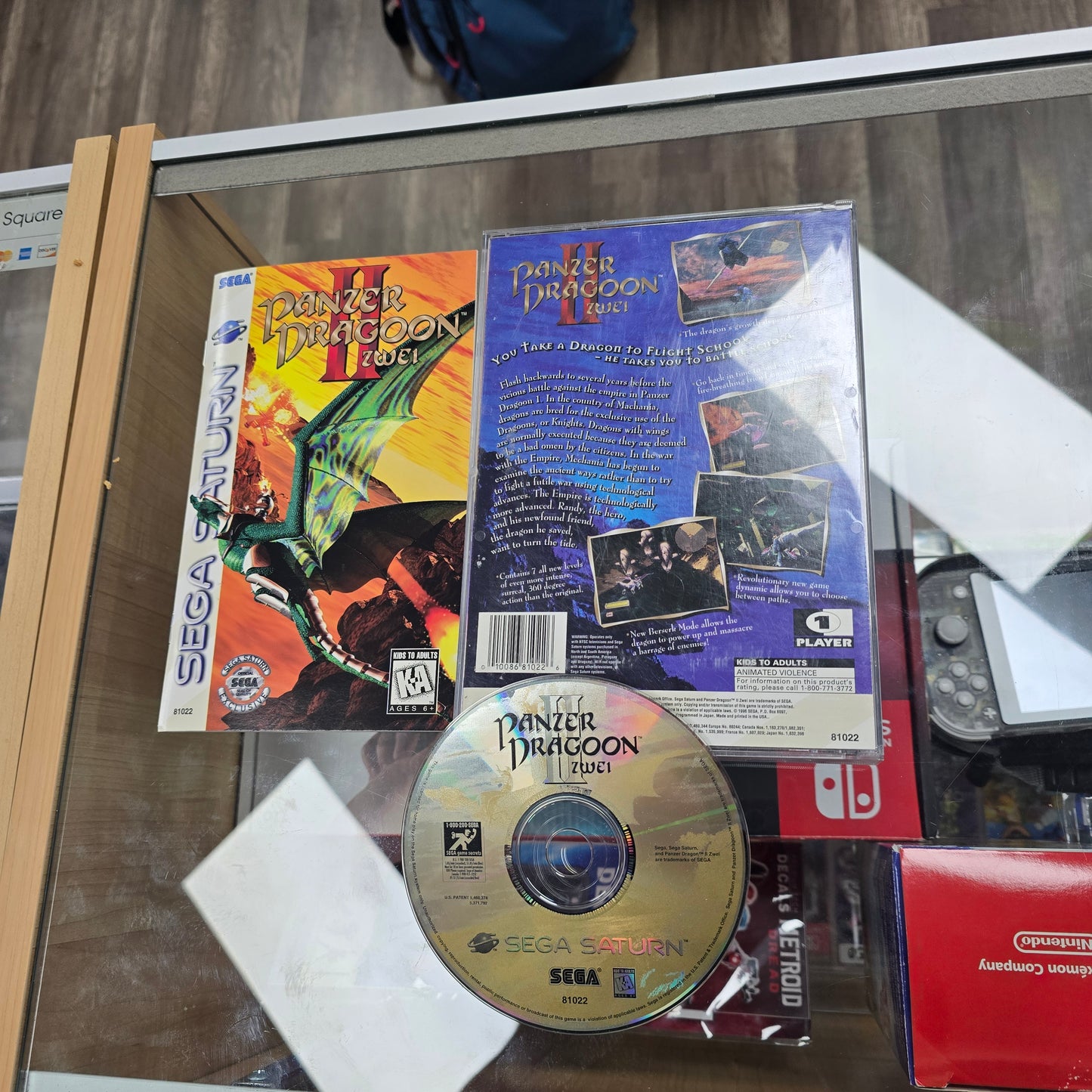 Panzer Dragoon II Zwei Sega Saturn with Registration Card