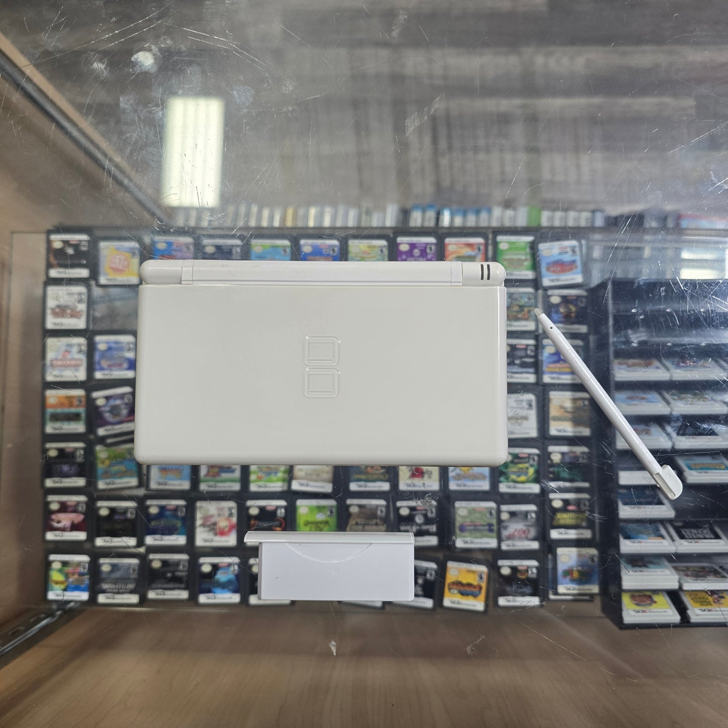 White Nintendo DS Lite Handheld System with Charger