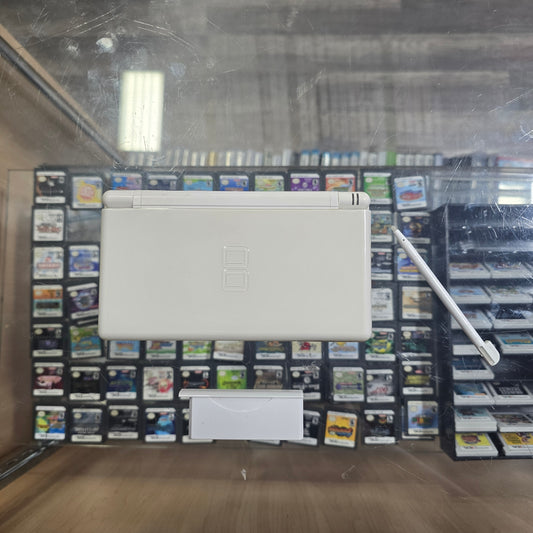 White Nintendo DS Lite Handheld System with Charger