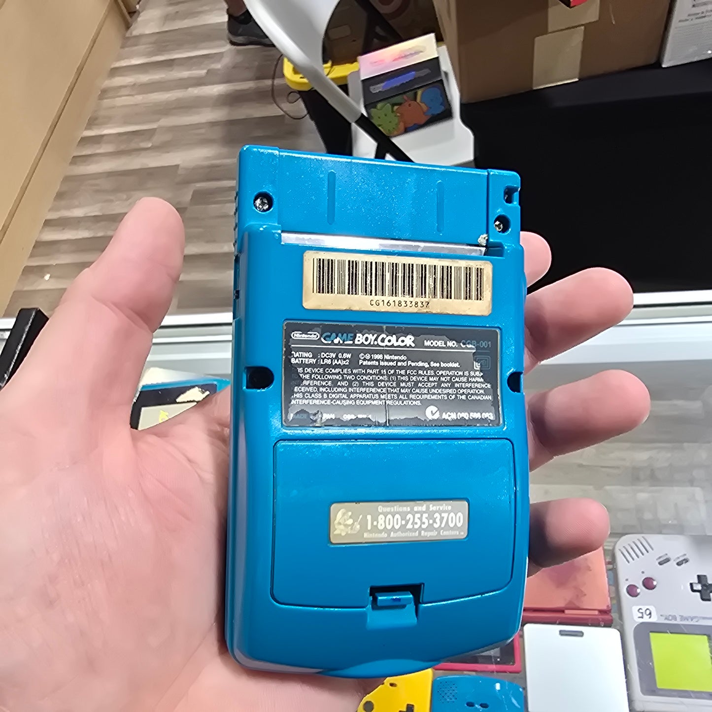 Game Boy Color Teal Handheld System with Original Box