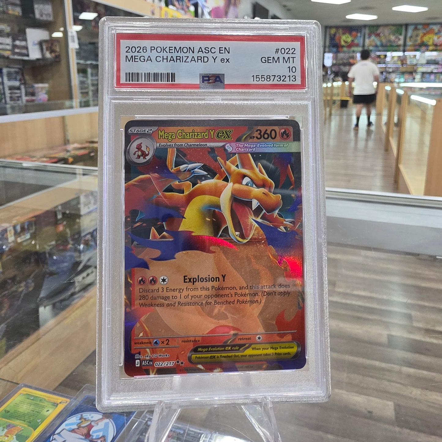 (PSA 10) Mega Charizard Y ex - 022/217 - ME: Ascended Heroes