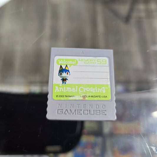Animal Crossing Nintendo GameCube Memory Card