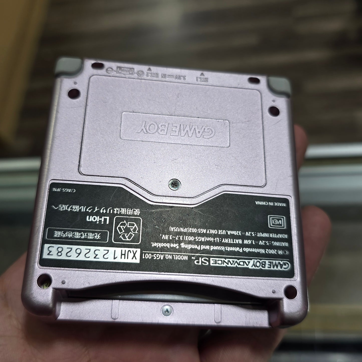 Pink Nintendo Gameboy Advance SP Handheld with Charger
