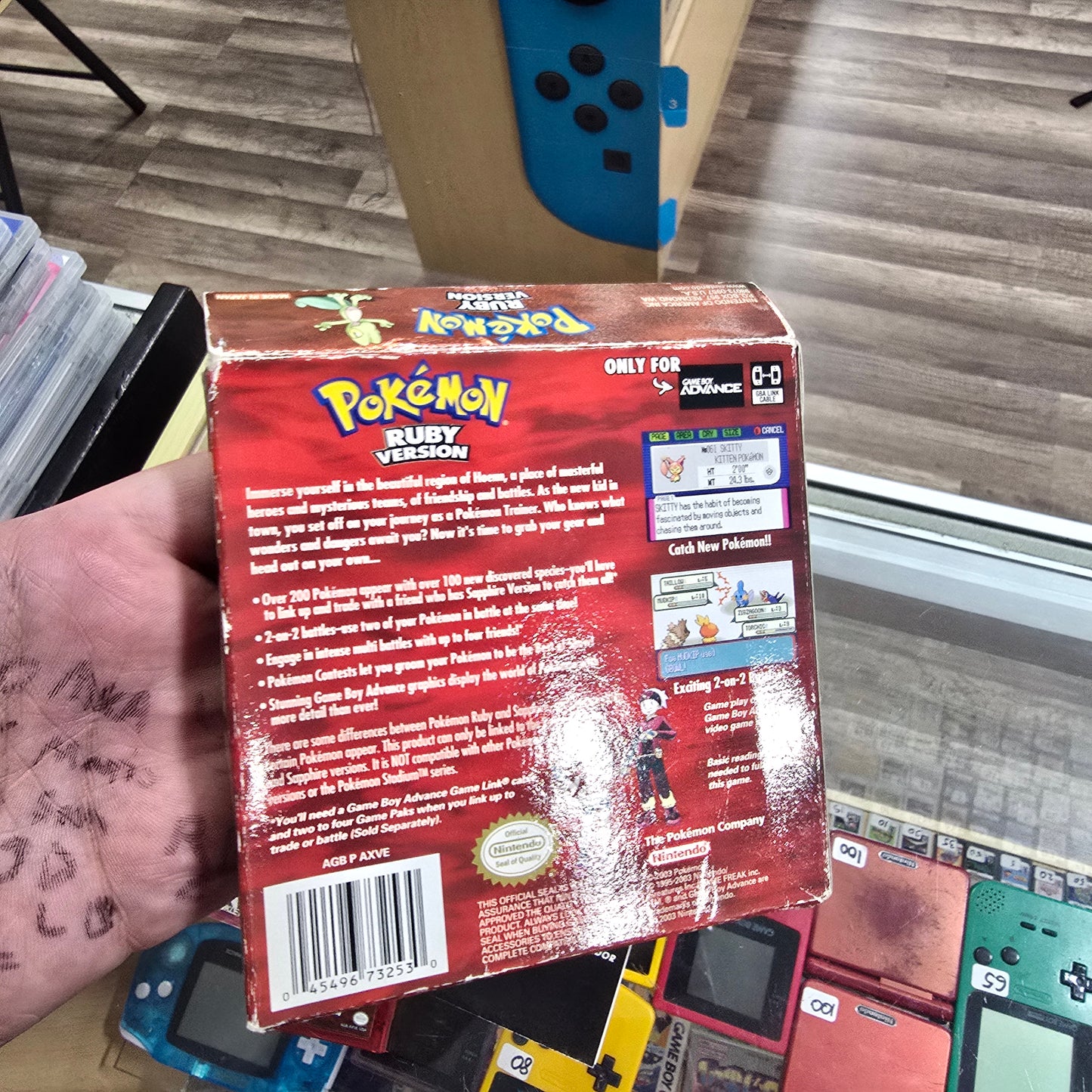 Pokémon Ruby (Authentic) Nintendo Gameboy Advance with Box and Manual