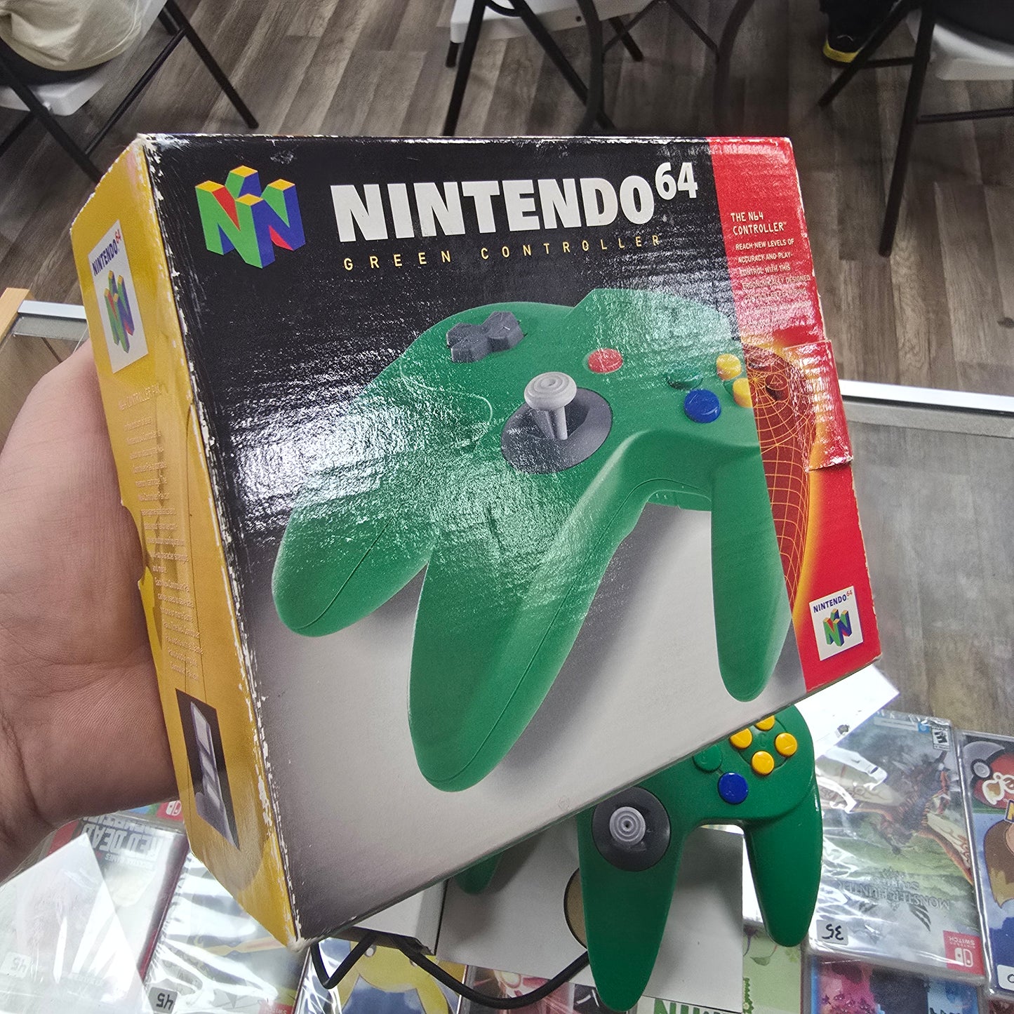 Green Nintendo 64 Controller Boxed with Inserts