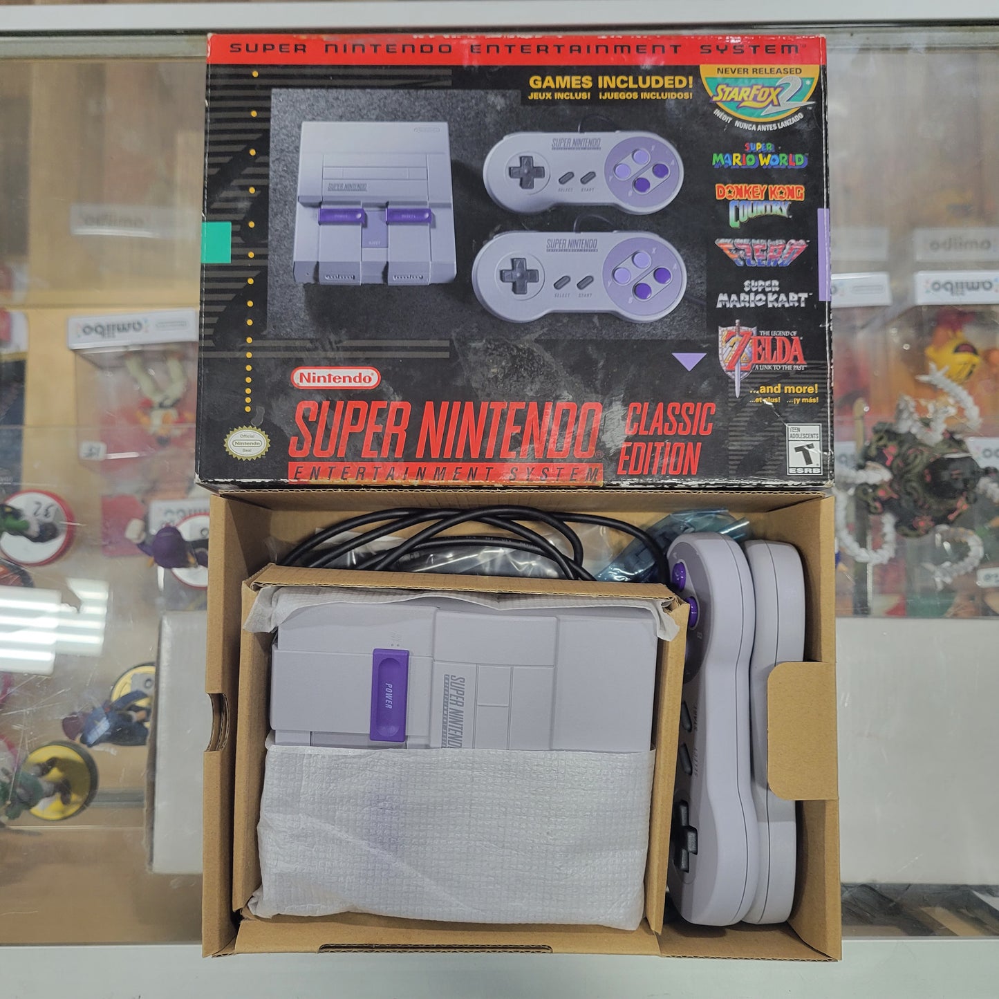 SNES Classic System All Cables Controllers Included