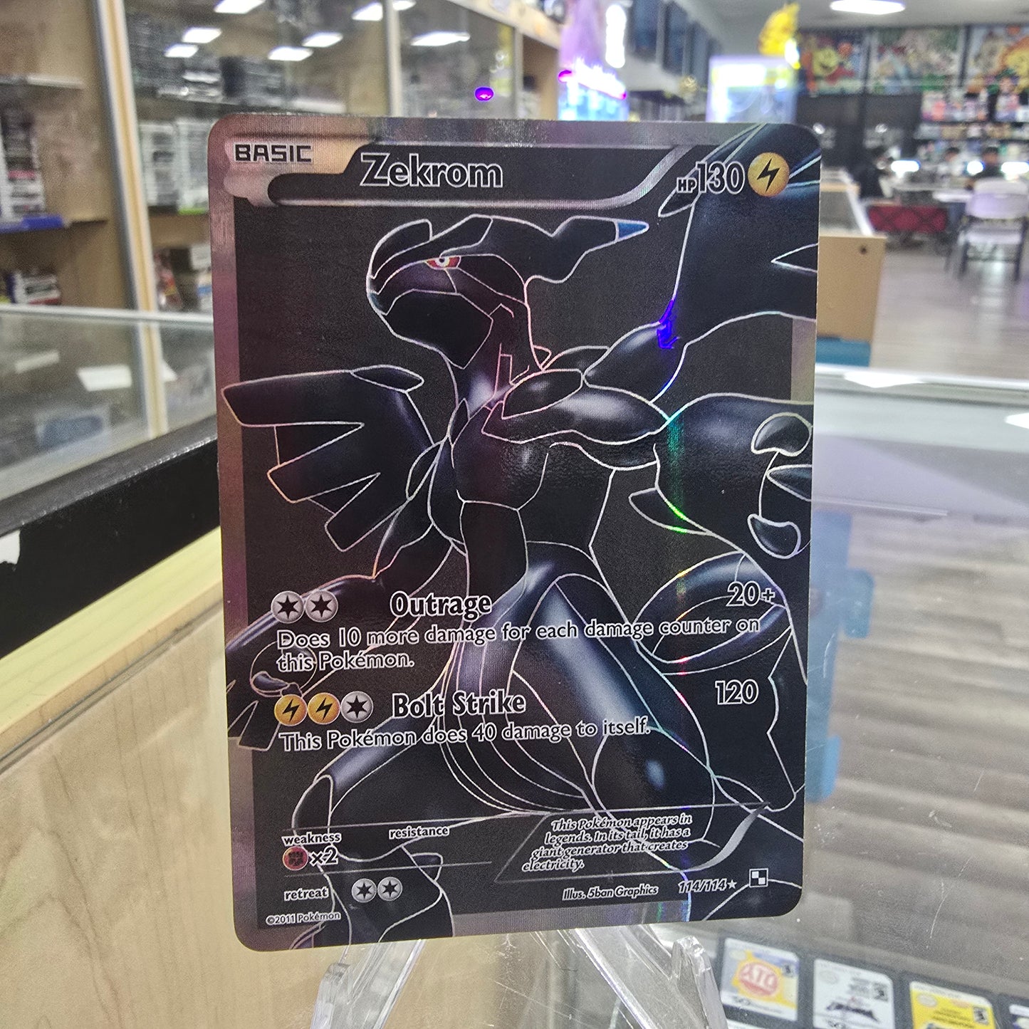 Zekrom (114 Full Art) - Black and White (NM)