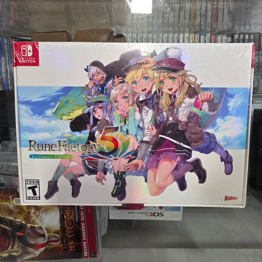 New Sealed Rune Factory 5 Earthmate Edition Nintendo Switch
