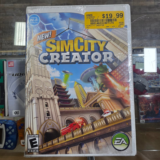 New Sealed SimCity Creator Nintendo Wii