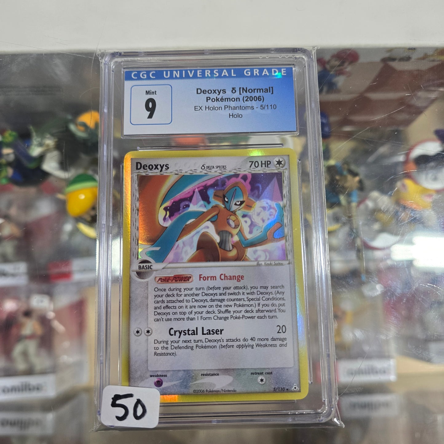 Deoxys (Delta Species - Normal Forme) - Holon Phantoms (HoloFoil) (CGC 9)