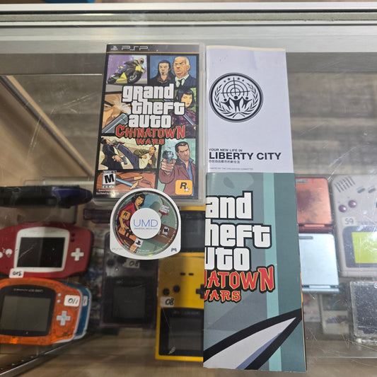 Grand Theft Auto China Town Wars with Poster PSP