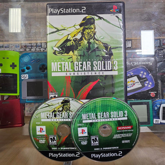 Metal Gear Solid 3 Subsistence Playstation 2