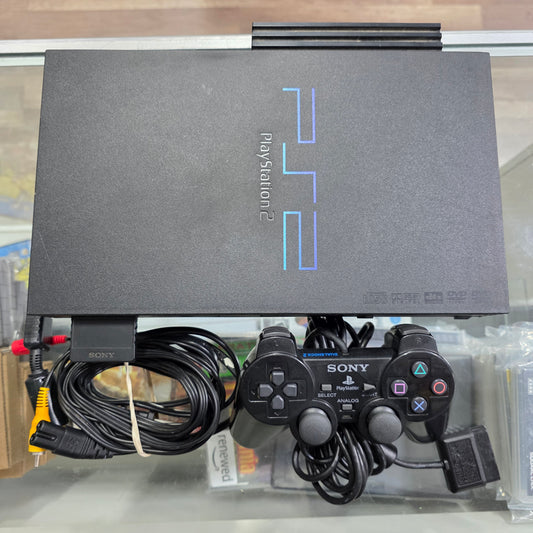 Playstation 2 System With Network Adapter [Controller Power Cable Video Cables Included]