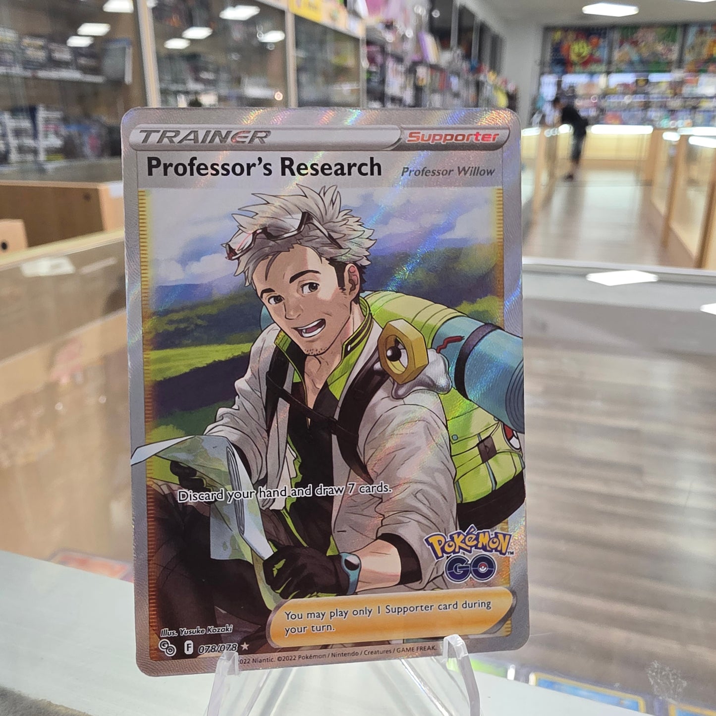 Professor's Research [Professor Willow] (Full Art) - Pokemon GO (NM)