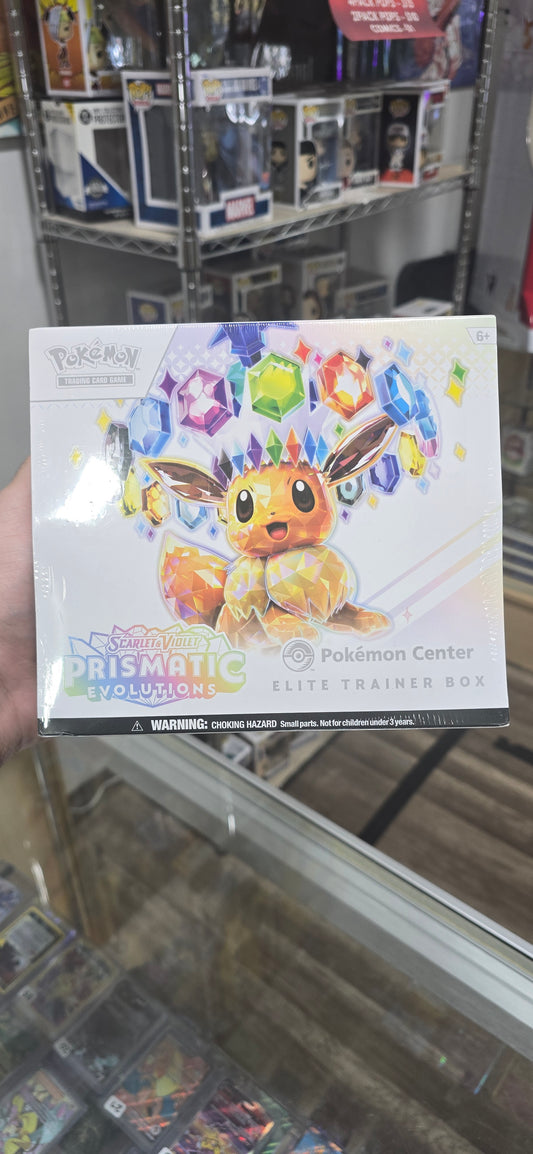 Prismatic Evolutions Pokémon Center Elite Trainer Box New