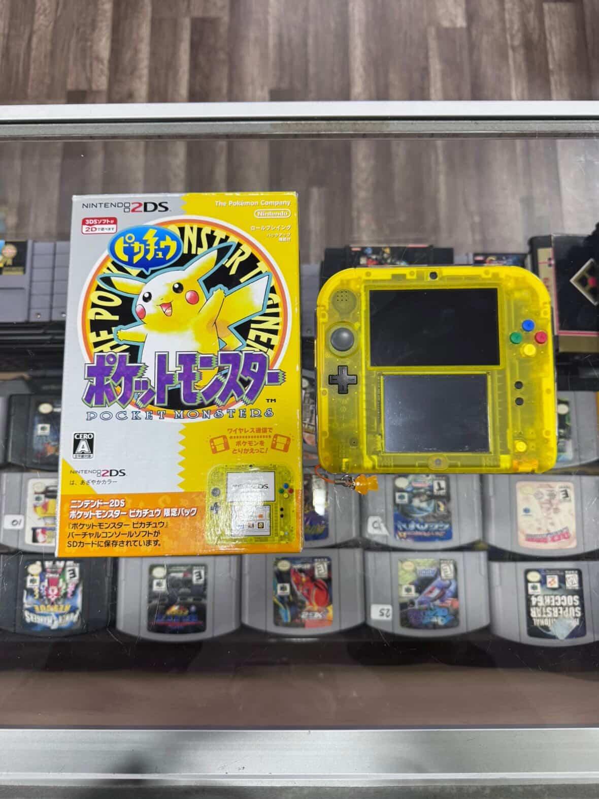 Nintendo 2DS Pokemon Yellow Edition JP Nintendo 3DS (REGION FREE TO US) (DIGITAL GAMES) CIB