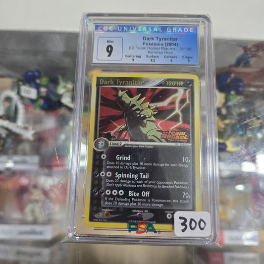 Dark Tyranitar - 019/109 - Team Rocket Returns (Reverse Holo) (CGC 9)