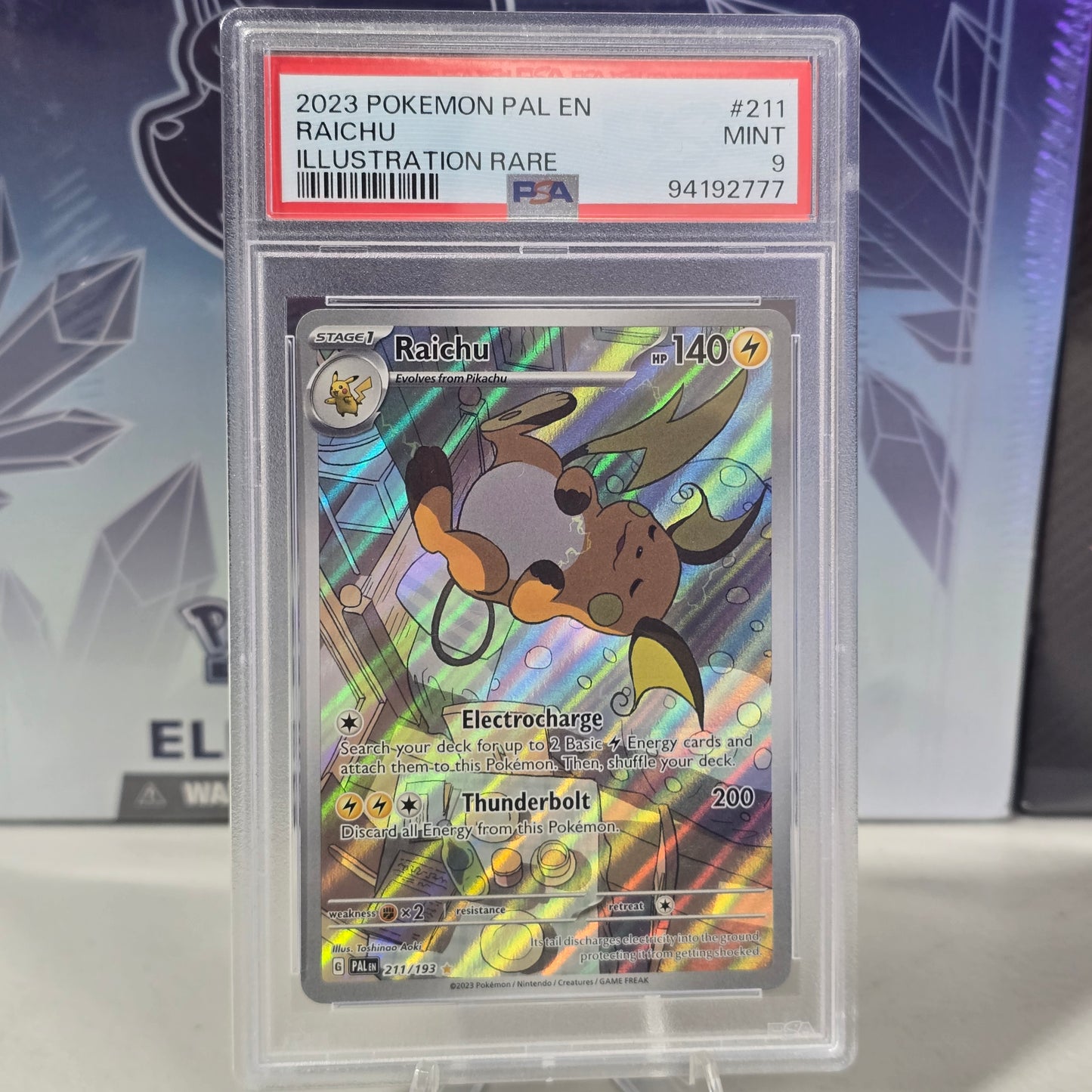 Raichu - 211/193 - SV02: Paldea Evolved (PSA 9)