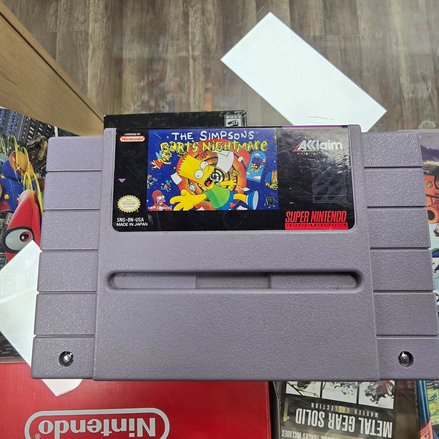 The Simpsons Bart's Nightmare Super Nintendo