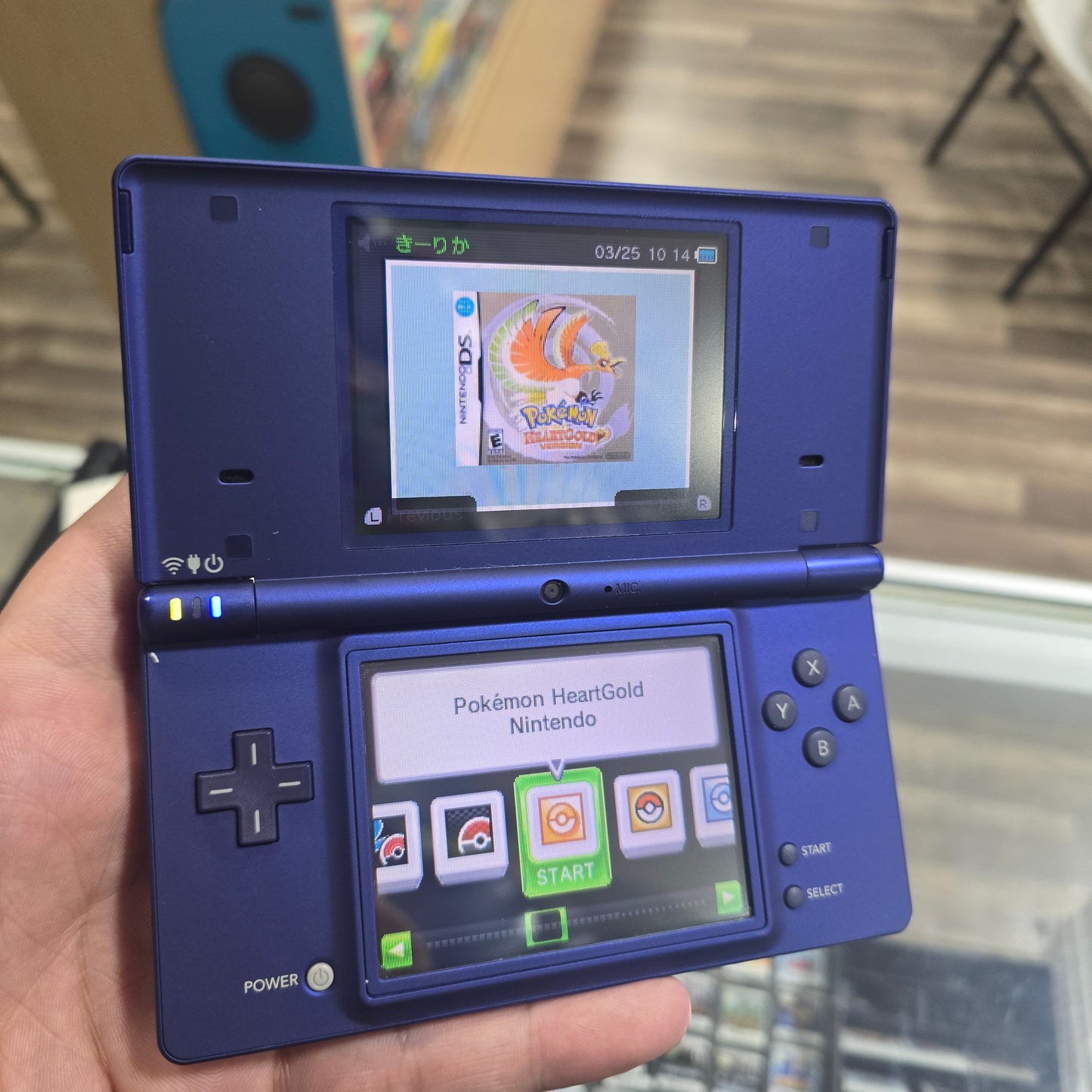 Metallic Blue Nintendo DSi System JP with Box (Has Digital Games)
