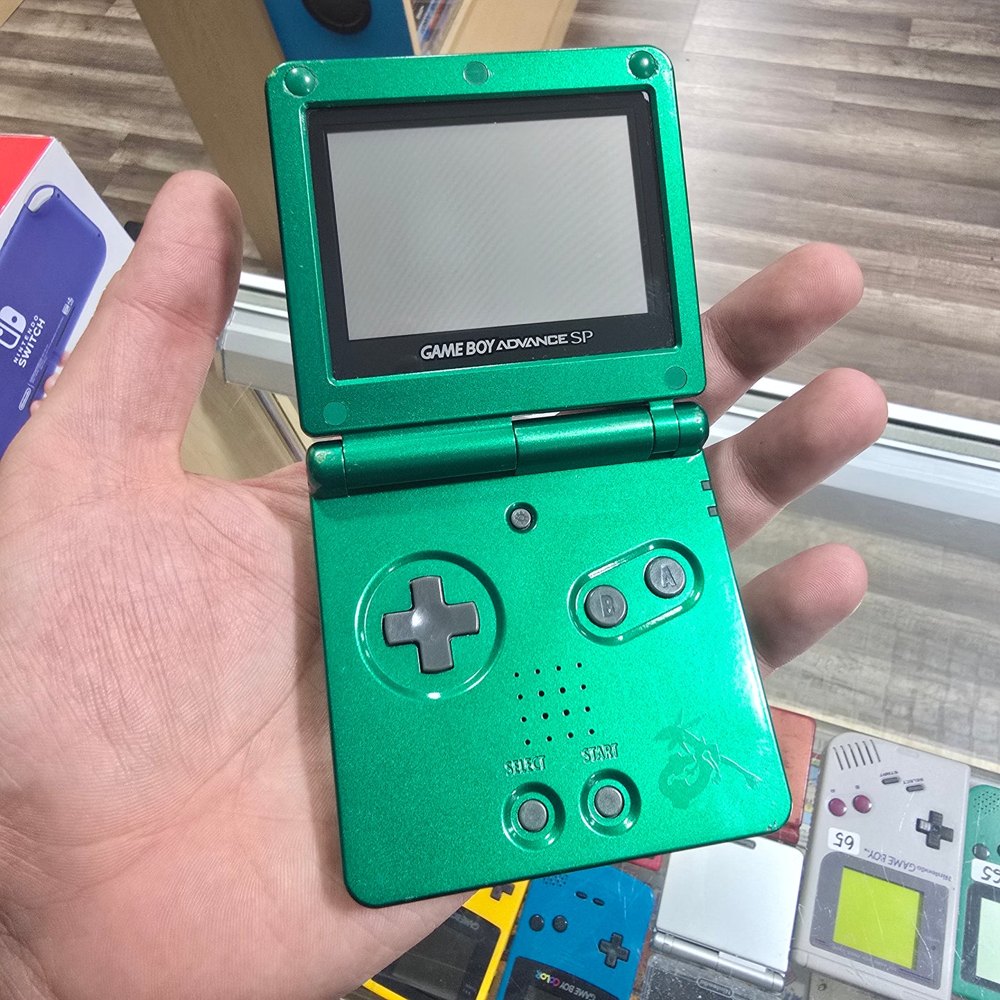 Game Boy Advance SP [Pokemon Center Rayquaza] Nintendo Handheld