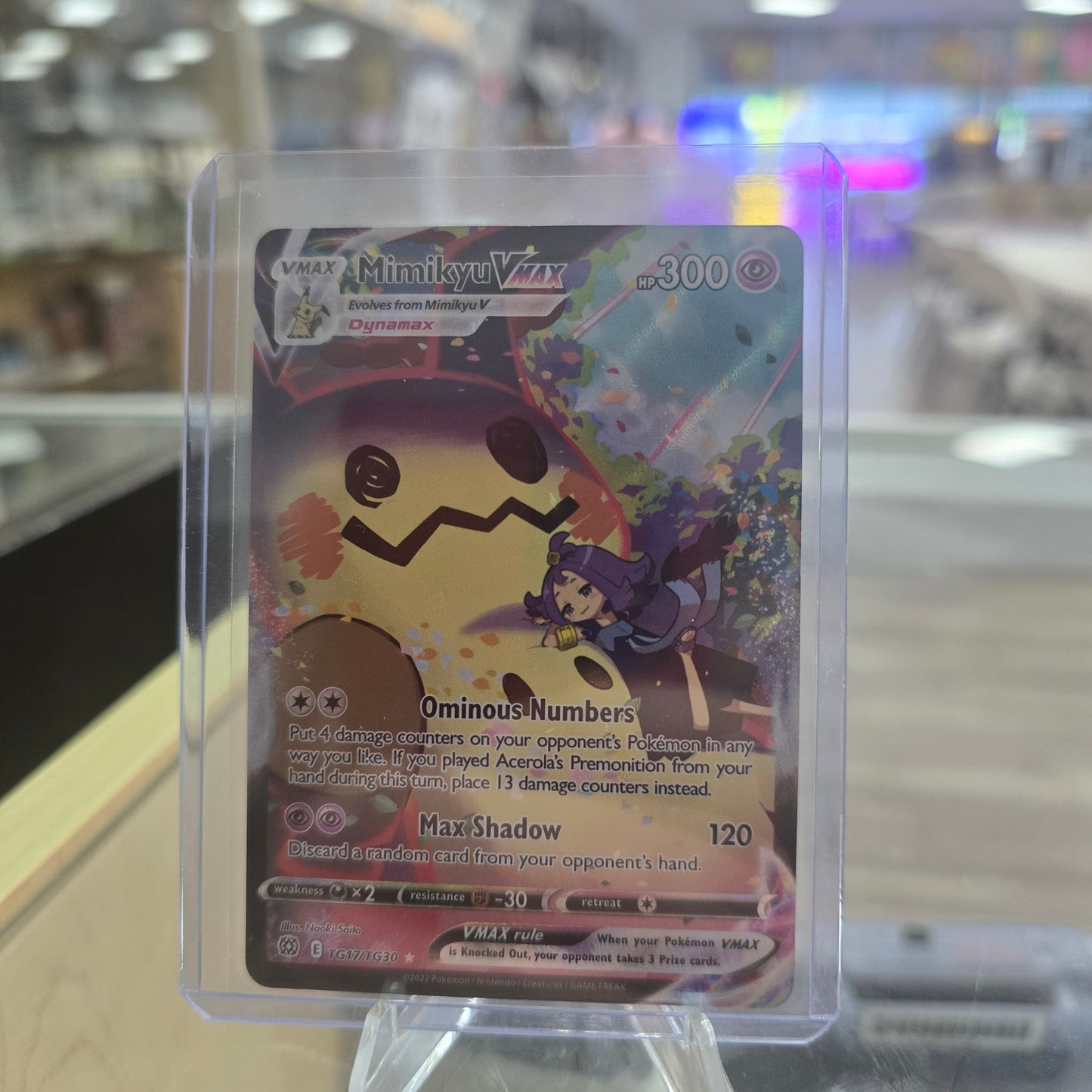Mimikyu VMAX - SWSH09: Brilliant Stars Trainer Gallery (NM)